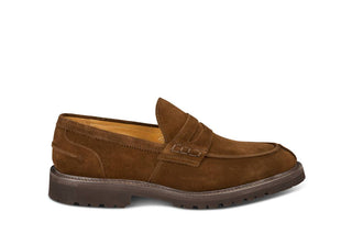 James Penny Loafer - Cafe Repello Suede - R E Tricker Ltd