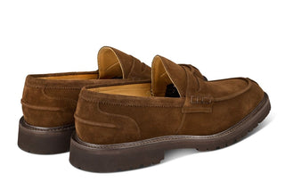 James Penny Loafer - Cafe Repello Suede - R E Tricker Ltd