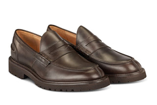James Penny Loafer - Espresso Burnished - R E Tricker Ltd