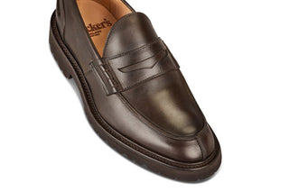 James Penny Loafer - Espresso Burnished - R E Tricker Ltd