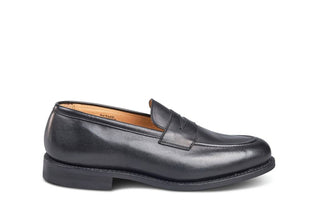 Jermyn Street Penny Loafer - Black Calf - R E Tricker Ltd