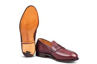 Jermyn Street Penny Loafer - Burgundy - R E Tricker Ltd