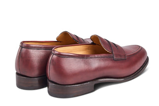 Jermyn Street Penny Loafer - Burgundy - R E Tricker Ltd