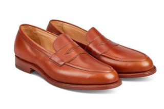 Jermyn Street Penny Loafer - Marron Antique - R E Tricker Ltd