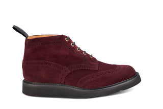 Jimmy Country Boot - Barolo Castorino Suede - R E Tricker Ltd