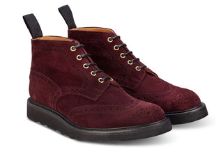 Jimmy Country Boot - Barolo Castorino Suede - R E Tricker Ltd