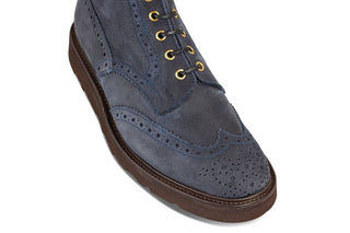 Jimmy Country Boot - Navy Olivvia Nubuck - R E Tricker Ltd