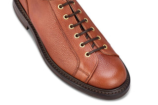 Josh Monkey Shoe - Tan Olivvia Scotch Grain - R E Tricker Ltd