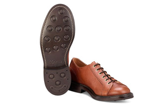 Josh Monkey Shoe - Tan Olivvia Scotch Grain - R E Tricker Ltd