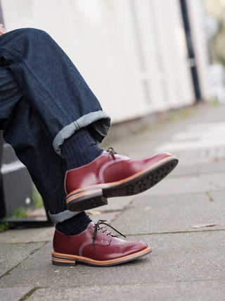 Kilsby Derby Shoe - Burgundy Calf - R E Tricker Ltd
