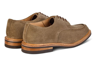 Kilsby Derby Shoe - Visone Repello Suede - R E Tricker Ltd