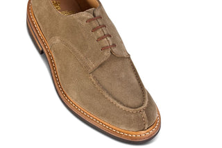 Kilsby Derby Shoe - Visone Repello Suede - R E Tricker Ltd