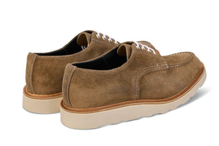 Kilsby Derby Shoe - Visone Waxy Suede - R E Tricker Ltd