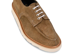 Kilsby Derby Shoe - Visone Waxy Suede - R E Tricker Ltd