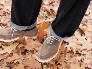 Kilsby Derby Shoe - Visone Waxy Suede - R E Tricker Ltd
