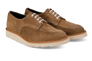 Kilsby Derby Shoe - Visone Waxy Suede - R E Tricker Ltd