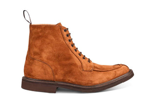 Lawrence Apron Front Derby Boot - Cubana Suede