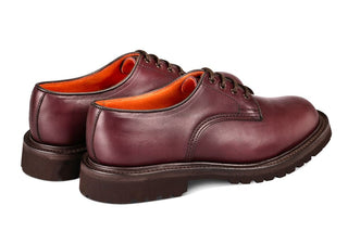 Linda Derby Tramper Shoe - Burgundy Ecopel - R E Tricker Ltd