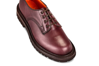 Linda Derby Tramper Shoe - Burgundy Ecopel - R E Tricker Ltd