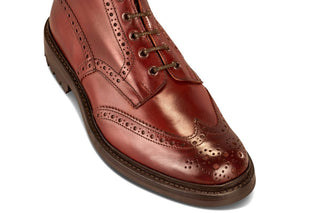 Malton Country Boot - Burgundy - 6 Fitting - R E Tricker Ltd