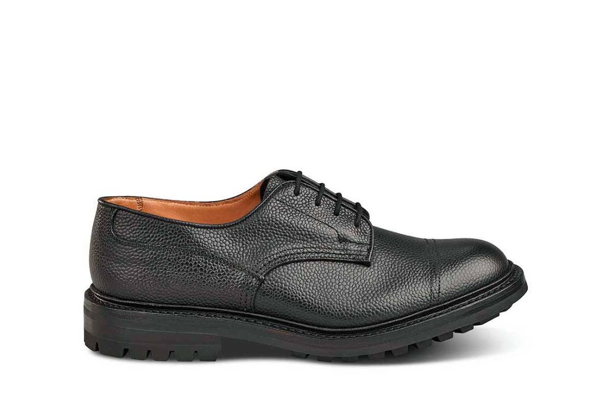 Matlock Country Shoe Black Scotch Grain (6 Fitting) Tricker's