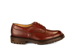 Matlock Country Shoe - Burgundy Burnished (5 Fitting) - R E Tricker Ltd