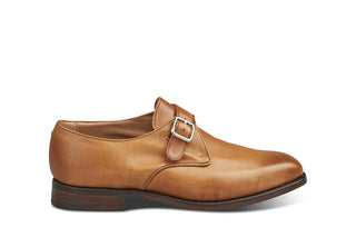 Mayfair Single Buckle Monk Shoe - 1001 Burnished - R E Tricker Ltd