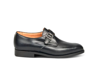 Mayfair Single Buckle Monk Shoe - Black