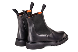 Paula Chelsea Boot - Black Ecopel - R E Tricker Ltd