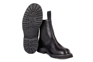 Paula Chelsea Boot - Black Ecopel - R E Tricker Ltd
