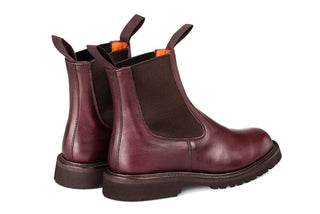 Paula Chelsea Boot - Burgundy Ecopel - R E Tricker Ltd