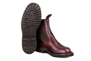Paula Chelsea Boot - Burgundy Ecopel - R E Tricker Ltd