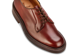 Robert Derby Shoe - Burgundy Burnished - R E Tricker Ltd