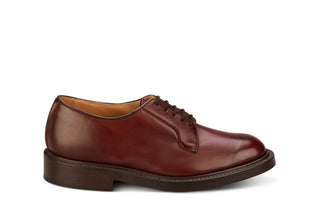 Robert Derby Shoe - Burgundy Burnished - R E Tricker Ltd