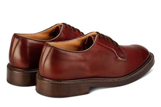 Robert Derby Shoe - Burgundy Burnished - R E Tricker Ltd