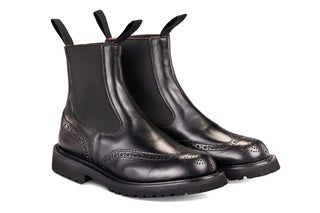 Silvia Country Dealer Boot - Black Ecopel - R E Tricker Ltd