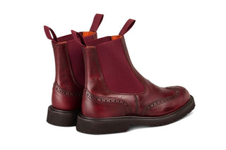 Silvia Country Dealer Boot - Burgundy Cutter - R E Tricker Ltd