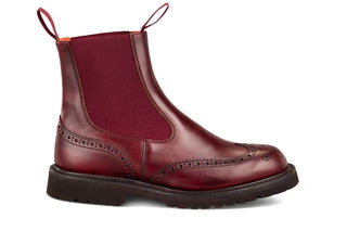 Silvia Country Dealer Boot - Burgundy Cutter - R E Tricker Ltd