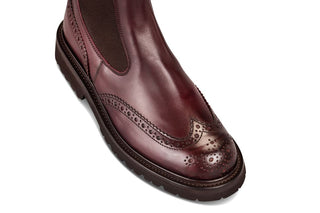 Silvia Country Dealer Boot - Burgundy Ecopel - R E Tricker Ltd