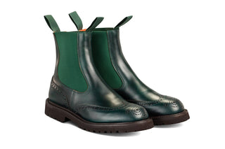Silvia Country Dealer Boot - Green Cutter - R E Tricker Ltd