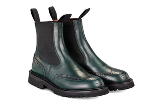 Silvia Country Dealer Boot - Green Ecopel - R E Tricker Ltd