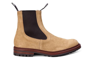 Stephen Chelsea Boot - Tan Hairy Suede - R E Tricker Ltd