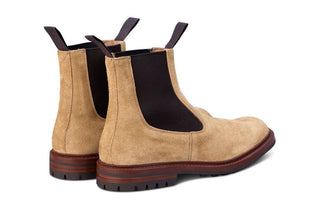 Stephen Chelsea Boot - Tan Hairy Suede - R E Tricker Ltd