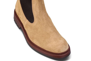 Stephen Chelsea Boot - Tan Hairy Suede - R E Tricker Ltd