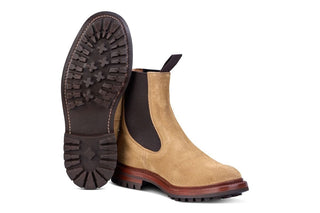 Stephen Chelsea Boot - Tan Hairy Suede - R E Tricker Ltd