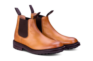 Stephen Low Chelsea Boot - 1001 Burnished Calf - R E Tricker Ltd