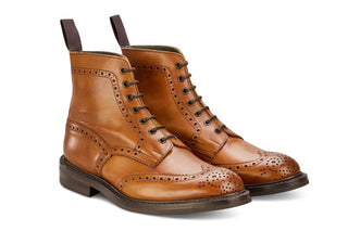 Stow Country Boot - Beechnut Burnished - R E Tricker Ltd