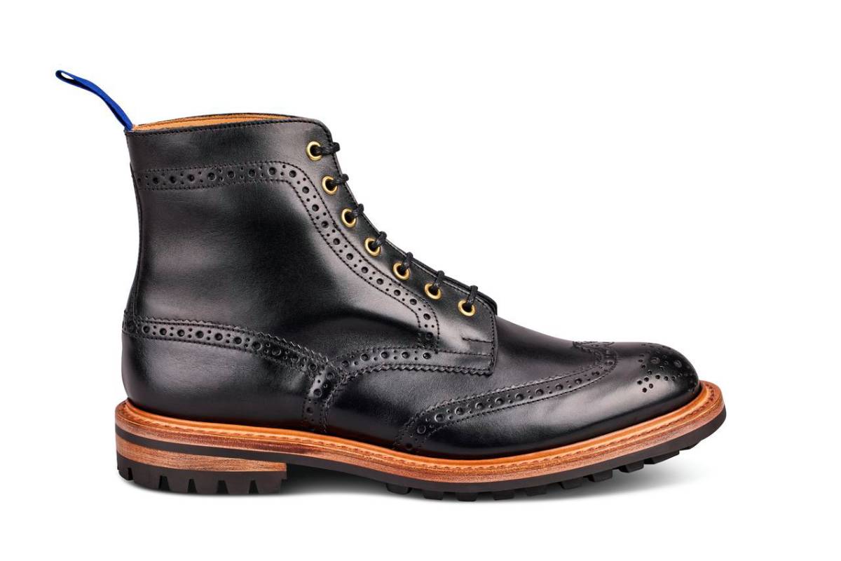 Stow Country Boot Black (Tricker's Exclusive) – R E Tricker Ltd