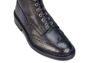 Stow Country Boot - Black Muflone - R E Tricker Ltd