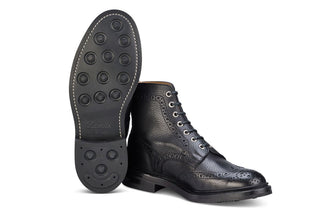 Stow Country Boot - Black Muflone - R E Tricker Ltd